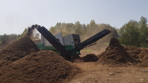 מיחזור גזם מהישובים