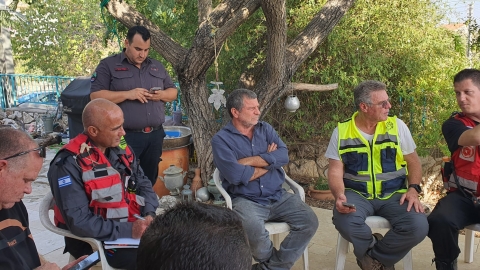דני בתרגיל כיבוי אש